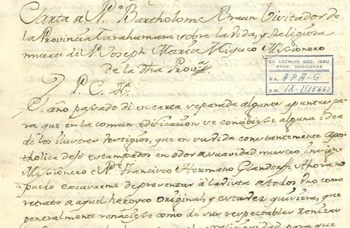 La propagación de la conversión de San Ignacio a través de las cartas